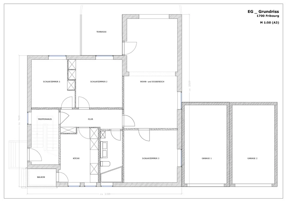 Parc Guintzet: Maison 2 appartements / Haus mit Garten