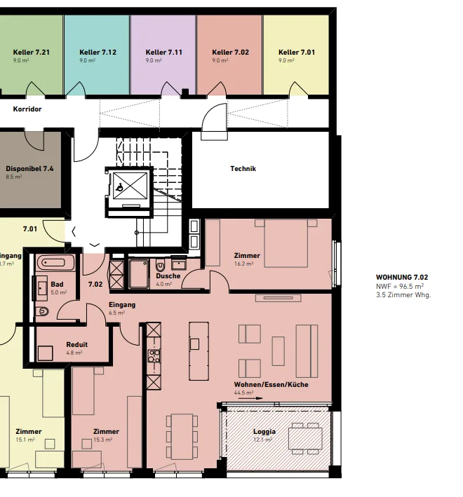 Exklusive 3.5-Zimmer-Eigentumswohnung (96.5 m²) mit Reusstalblick, Smart Home & E-Wallbox