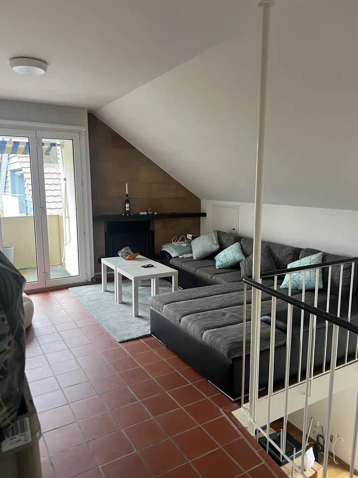 Looking for a 3rd Flatmate! Top Floor Attic Room with Private Bath, Balcony & Private Entrance