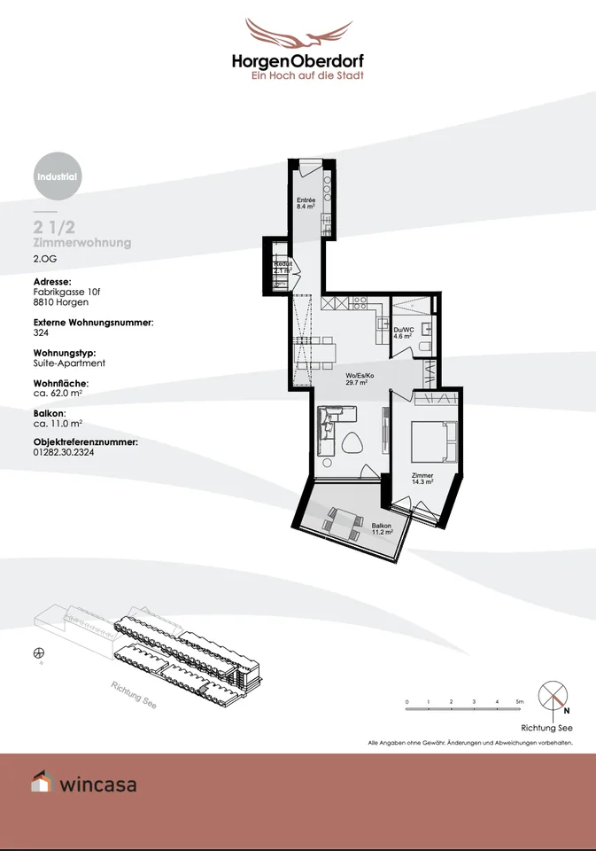 Nachmieter gesucht – 2.5-Zimmer-Wohnung am Bahnhof Horgen Oberdorf