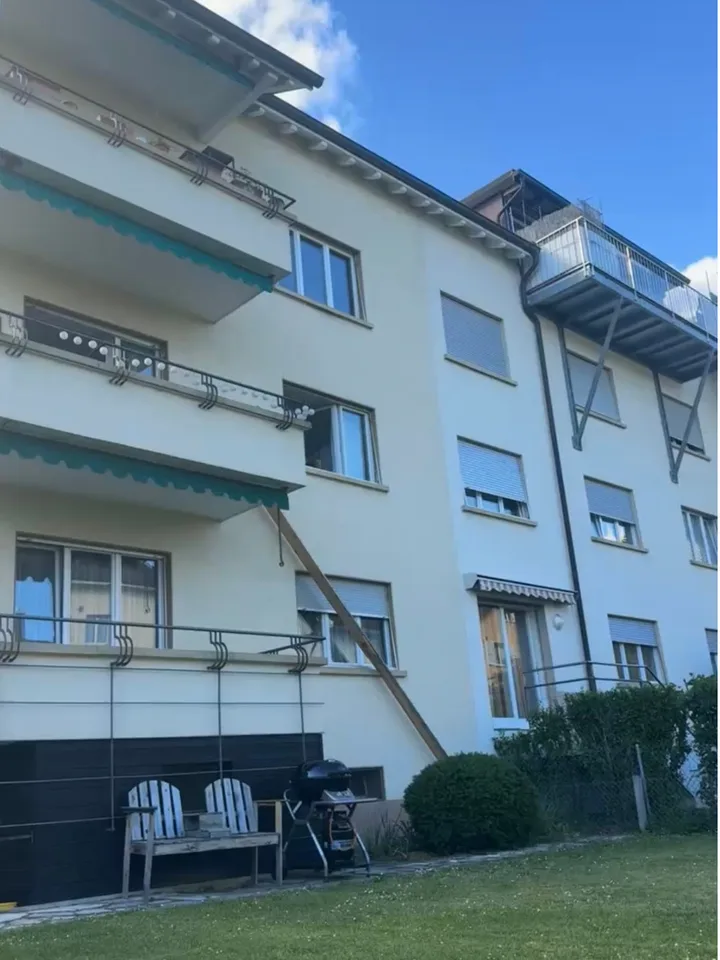 Helle 3-Zimmer Wohnung mit Balkon und Gartenmitbenutzung