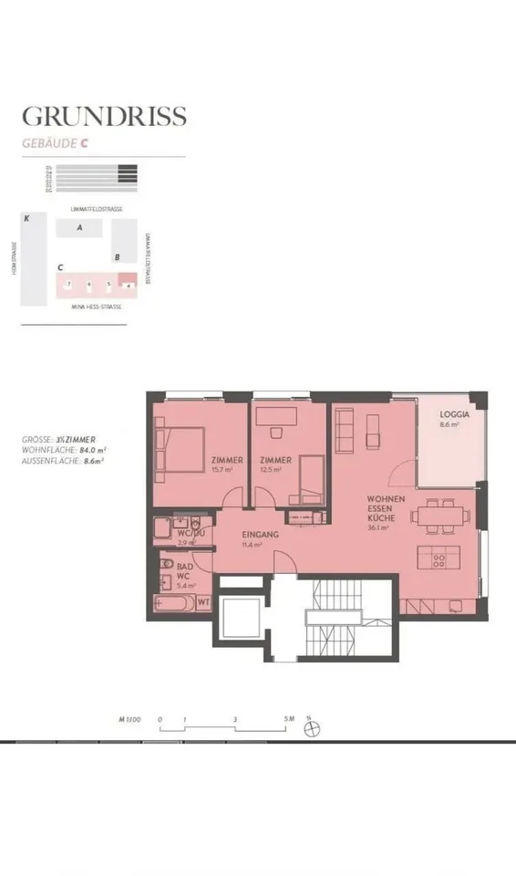 3.5 Zimmer Wohnung mit Ausblick
