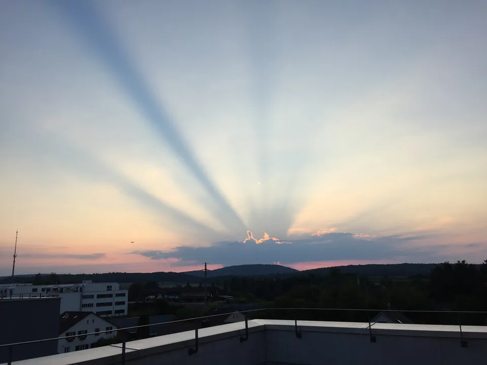 Untermieterin gesucht: Helles & grosszügiges Zimmer (21 m²) in moderner Attikawohnung mit riesiger Dachterrasse & tollem Ausblick (2er-WG, teilmöbliert)