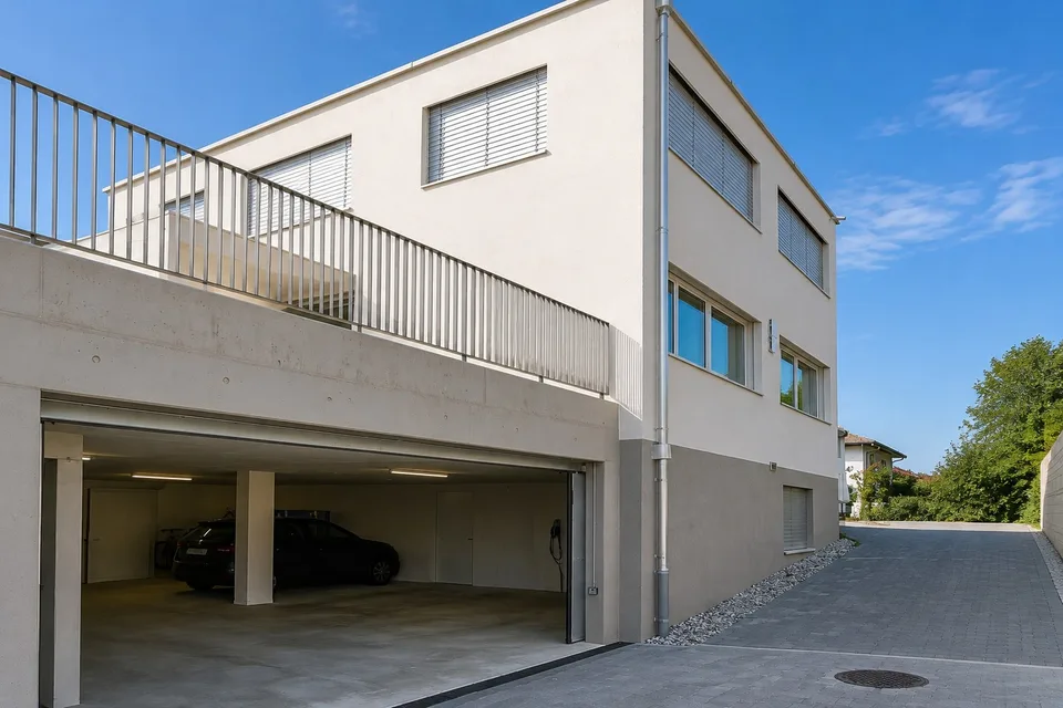 Seltene Mietgelegenheit: modernes 5.5-Zimmer-Einfamilienhaus mit Garten und Weitsicht in St. Erhard