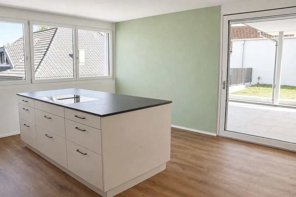 Seltene Mietgelegenheit: modernes 5.5-Zimmer-Einfamilienhaus mit Garten und Weitsicht in St. Erhard