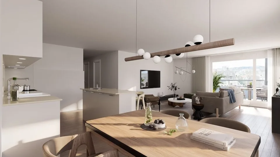 Appartement de 5.5pcs attique rénové à louer à Bienne
