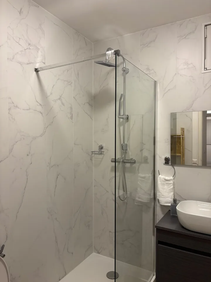 A louer magnifique 1,5 pièce rénové et meublé de 37 m2 dans appartement .