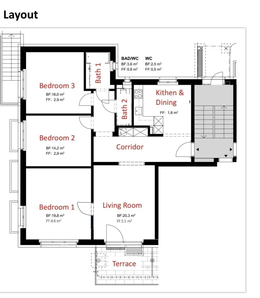 MydiHei Co-living: Furnished Room in an "All Girls" Flatshare
