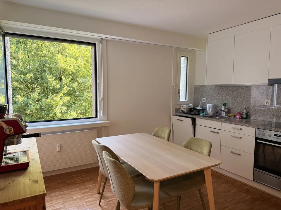 Möblierte Untermiete 2.5 Zi. – Wannerstrasse, Brunaupark (Zürich) // Furnished sublet, 2.5 rooms – Wannerstrasse, Brunaupark (Zurich)