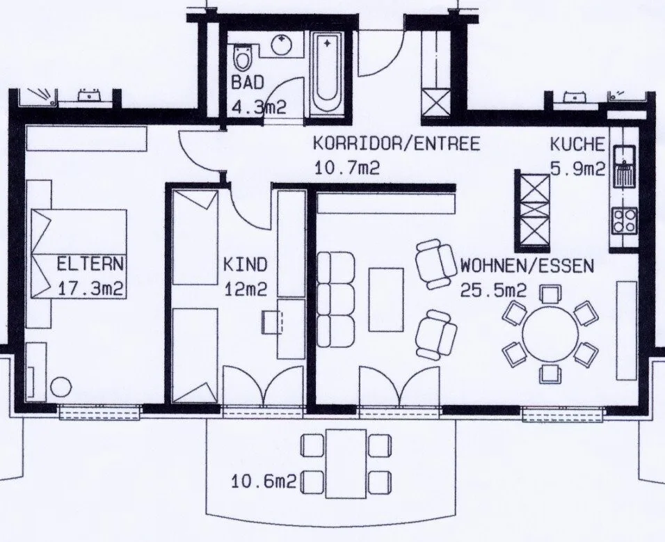 3.5 Zimmer-Wohnung im ländlichen Worben