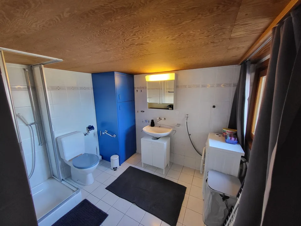 Gemütliche möbellierte 2.5-Zimmer-Walliserwohnung in Zeneggen, 15min von Visp