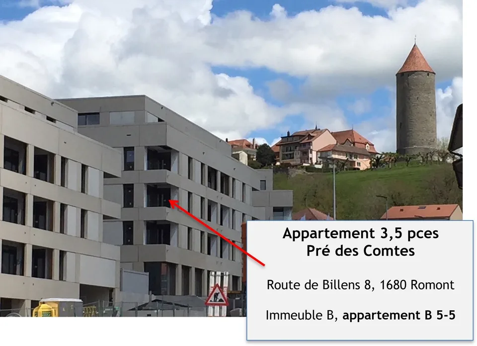 Grand et lumineux 3.5 pièces en face de la gare