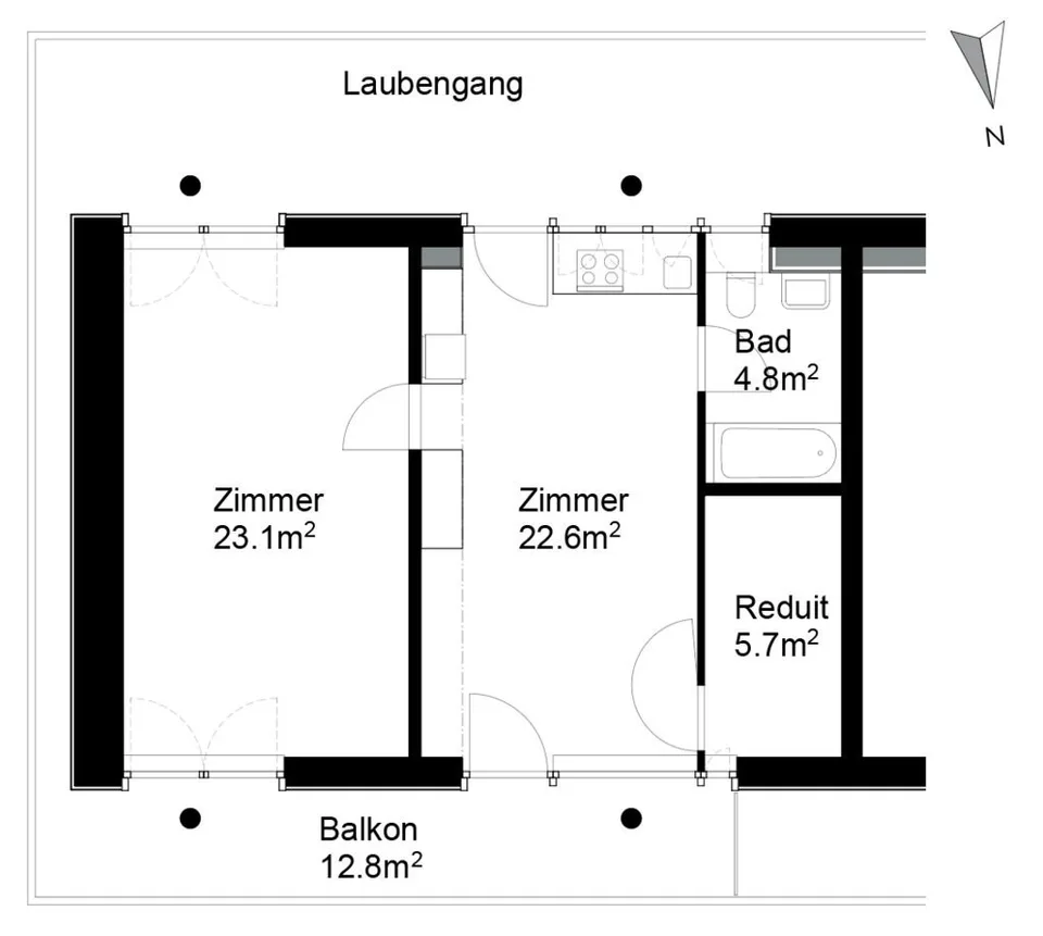Kleinstwohnung für ausgesuchte Teilstrecken auf der Reise des Lebens