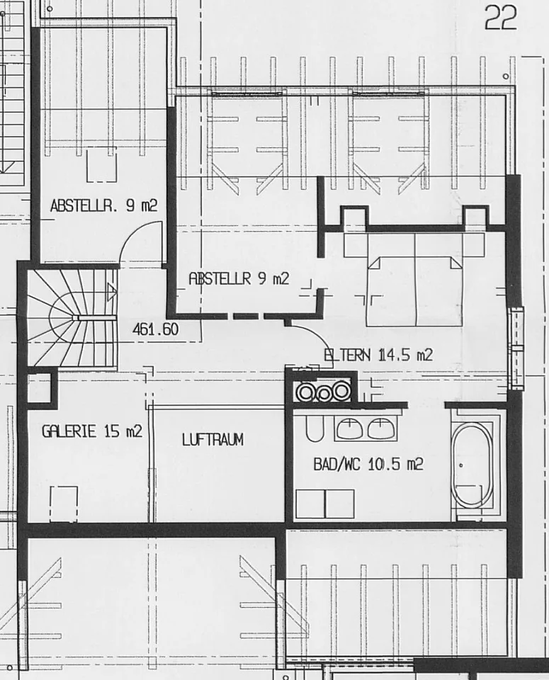 4.5-Zimmer-Maisonette-Wohnung mit grossem Balkon und unverbaubarer Aussicht