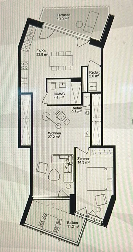 Temporary 2.5-room apartment with lake view in Horgen Oberdorf