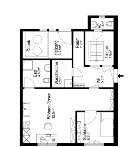 Charmante 2-Zimmerwohnung in Zuzwil SG – modern und zentral
