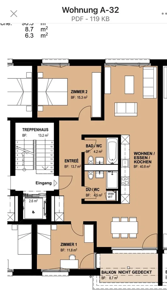 3.5 Zimmer-Wohnung in Döttingen