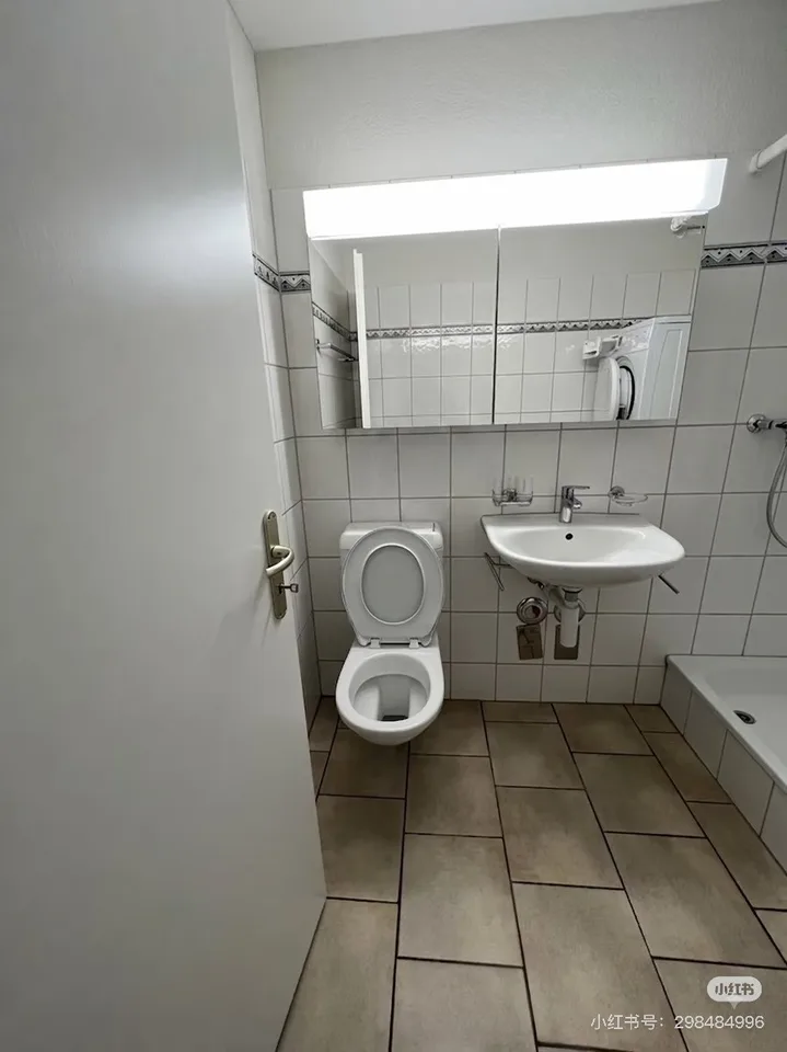 Modern, bright 1.5-room studio with private washer/dryer in Zurich-Seebach (from Sep 1st, 2026)