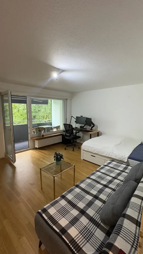 Cosy and quiet 1.5 rooms flat to rent in Zollikerberg(10mins from Stadelhofen)