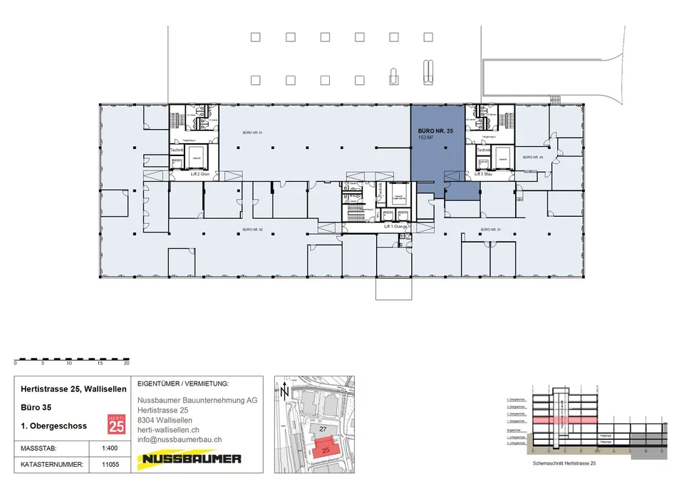 Hertistrasse 25, 8304 Wallisellen - CHF 2’232 inkl. NK pro Monat