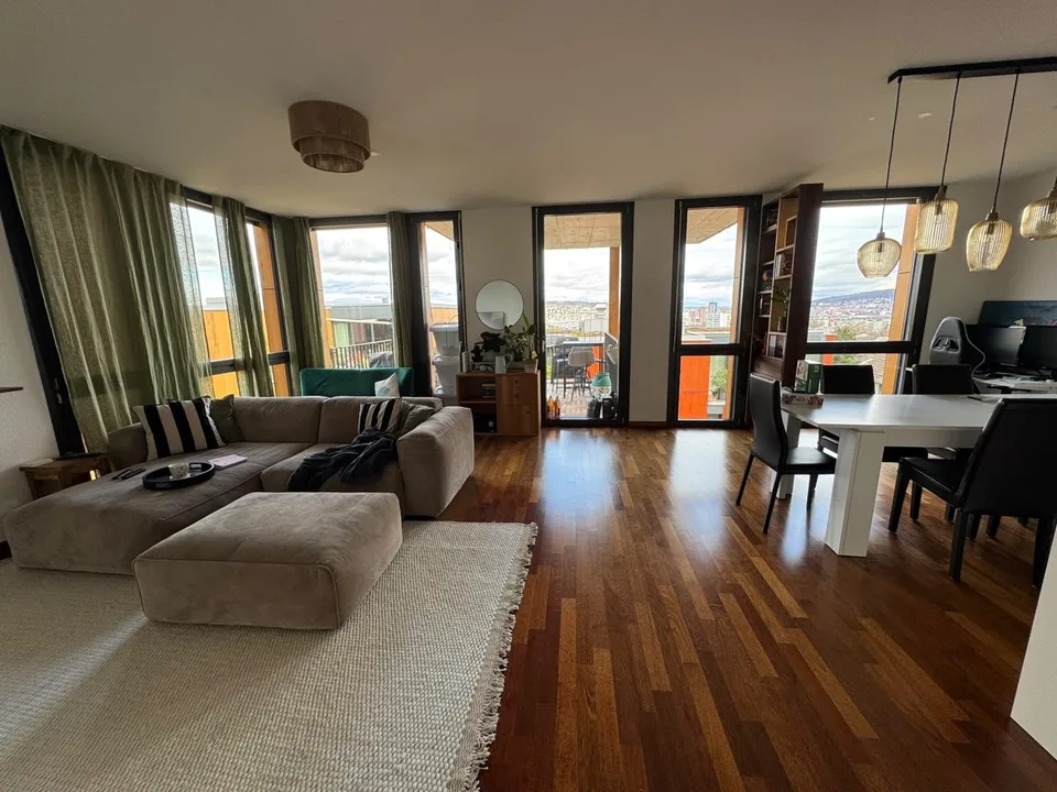 Helle 2.5-Zimmer-Wohnung mit Terrasse und Weitblick in Zürich beim Triemli