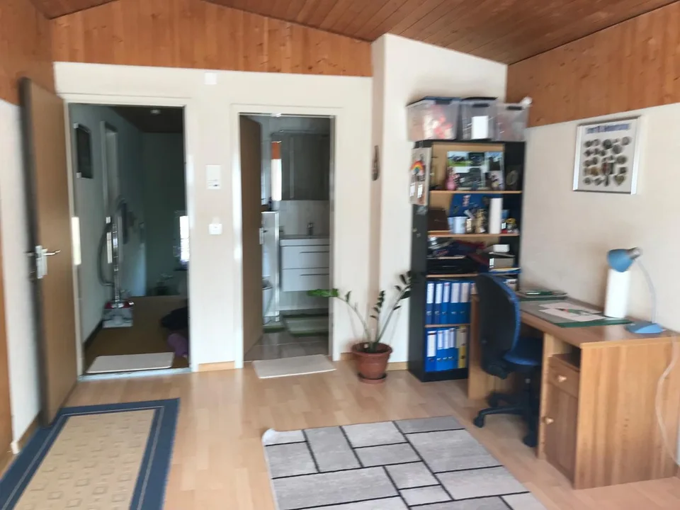 1 Zimmer mit WC/Dusche - ohne Küche - möbiliert - mit Internet