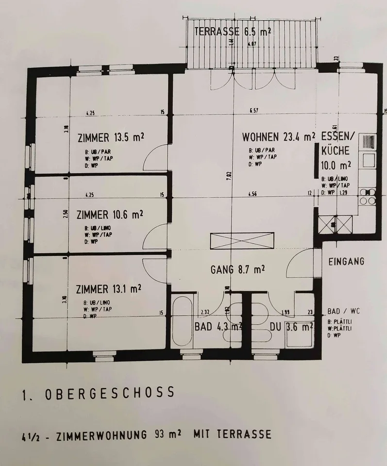 Tenant sought: Bright 4.5-room apartment in Witterswil, 93 m²
