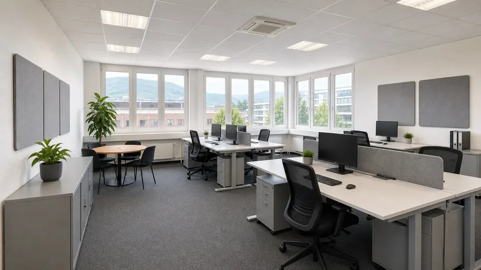 Möbliertes Privatbüro all-in – Coworking, Fix & Flex Desks in Zug
