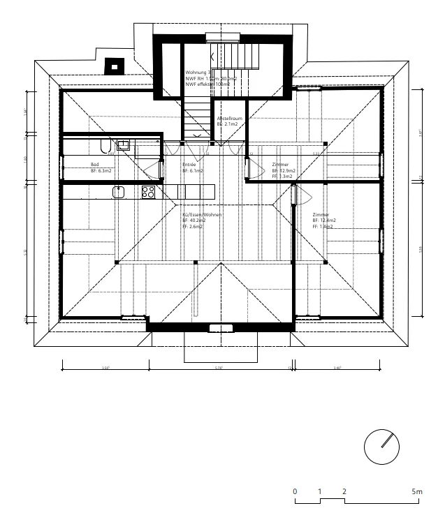 Einzigartige 3.5-Zimmer-Dachwohnung an der Zürcherstrasse in St. Gallen