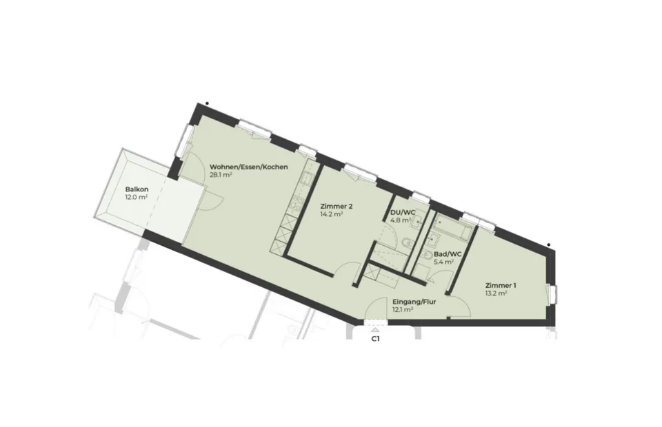 Neubau 3,5 Zimmerwohnung
