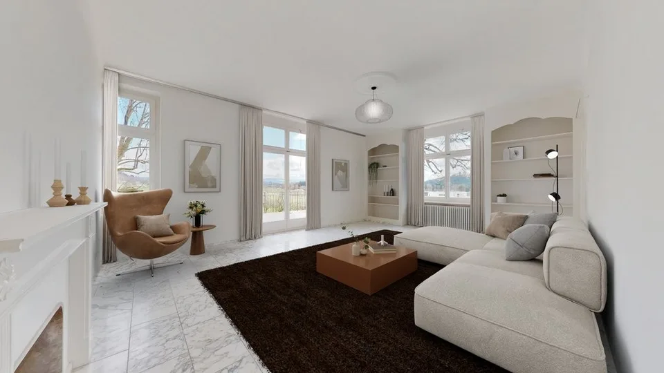 Luxuriöse Wohnung mit Schlossblick, Pool und grosser Terrasse!