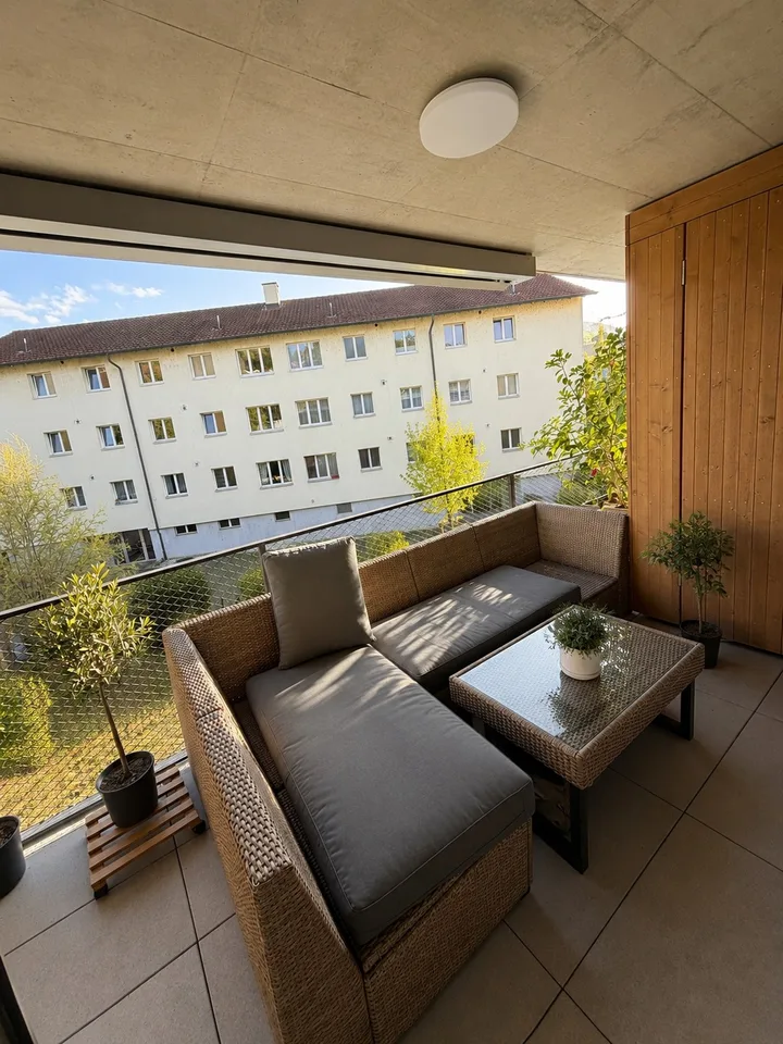 Moderne 2-Zimmer-Wohnung mit grosser Loggia in Liestal