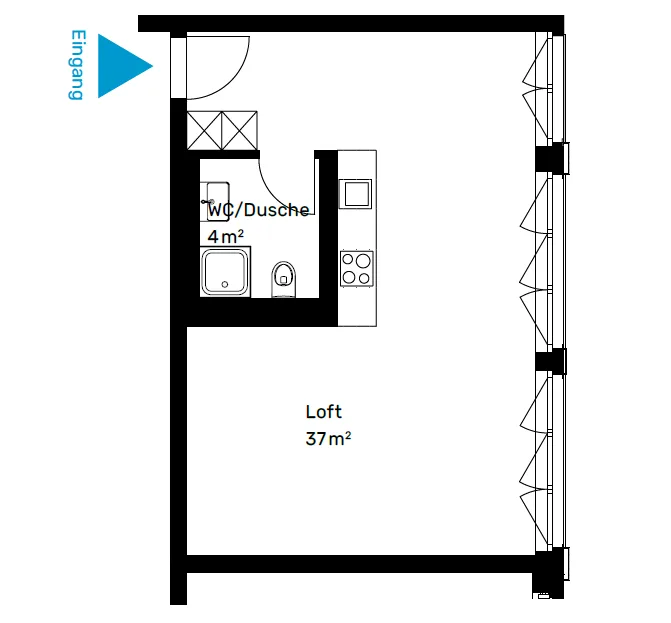 1 1/2 Rooms Apartment
