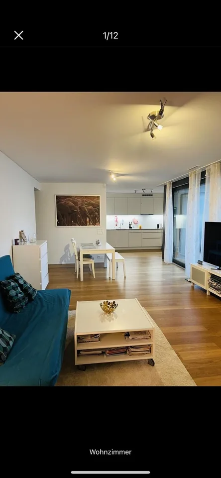 Modern 2.5 room apt., 72 sqm, huge balcony, garage and private washing machine. Permanent lease