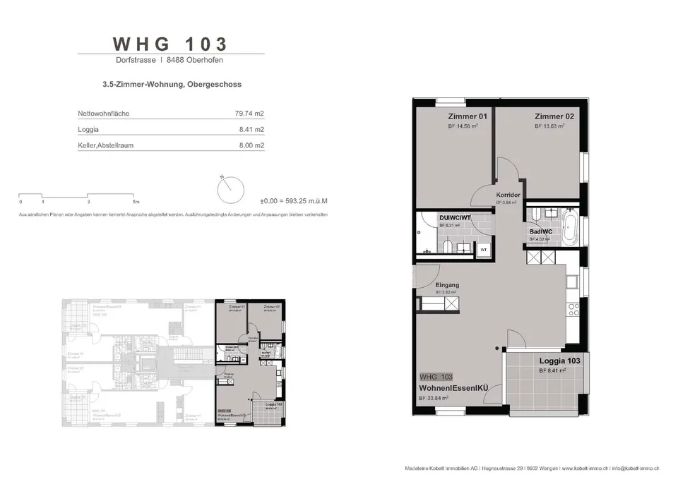 3 ½ Zimmer-Wohnung, 8488 Turbenthal
