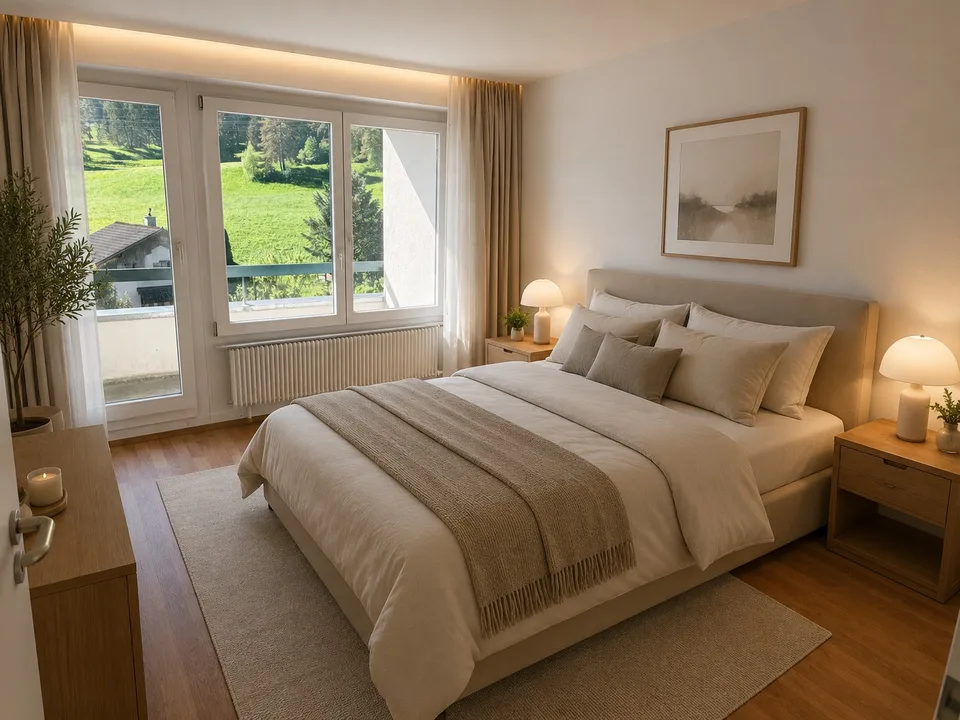 Charmant appartement de 4,5 pièces fraîchement rénové avec balcon à Bévilard