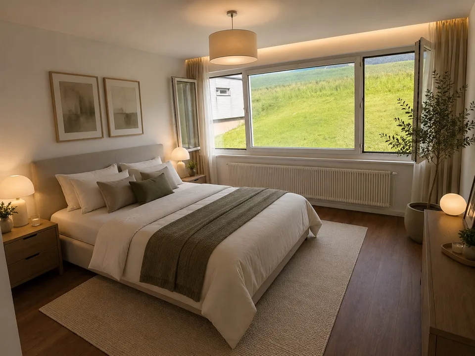 Charmant appartement de 4,5 pièces fraîchement rénové avec balcon à Bévilard