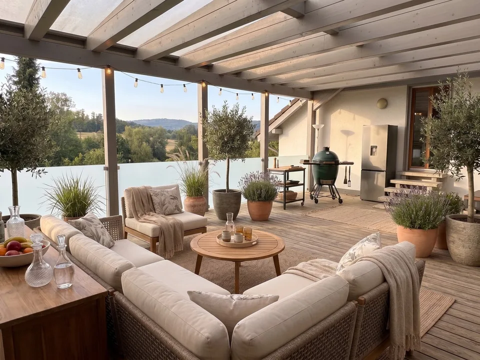 Appartamento a maisonnette di 4,5 locali con pergola di 60 m2