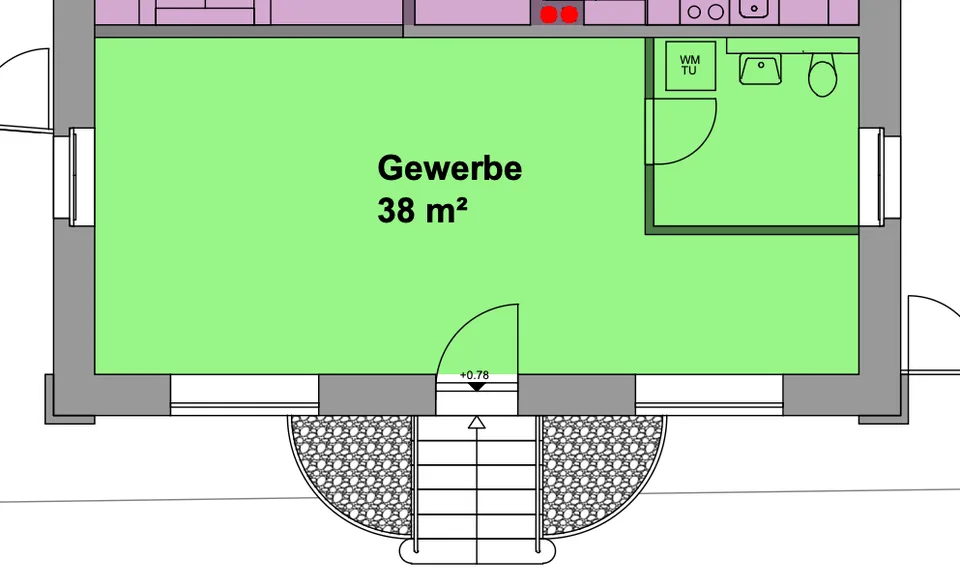 Erstvermietung nach Kernsanierung Gewerbefläche im Hochparterre