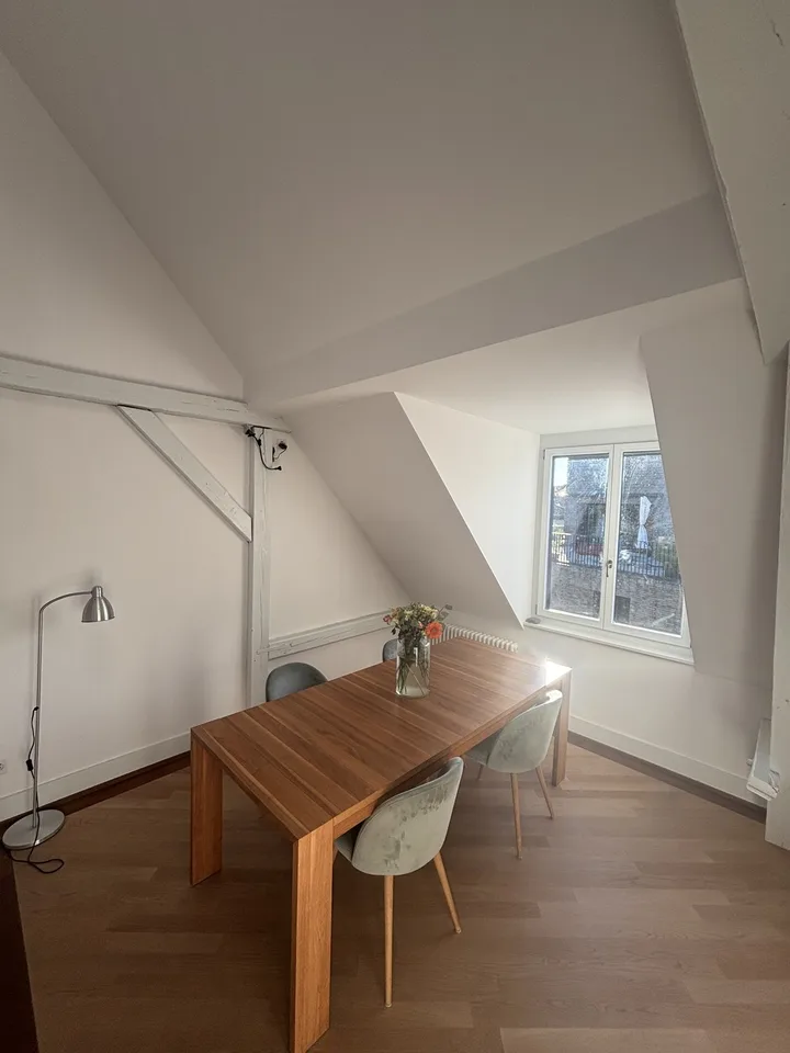 Bright 20 m² Room in Duplex with Rooftop Terrace in Kreis 4