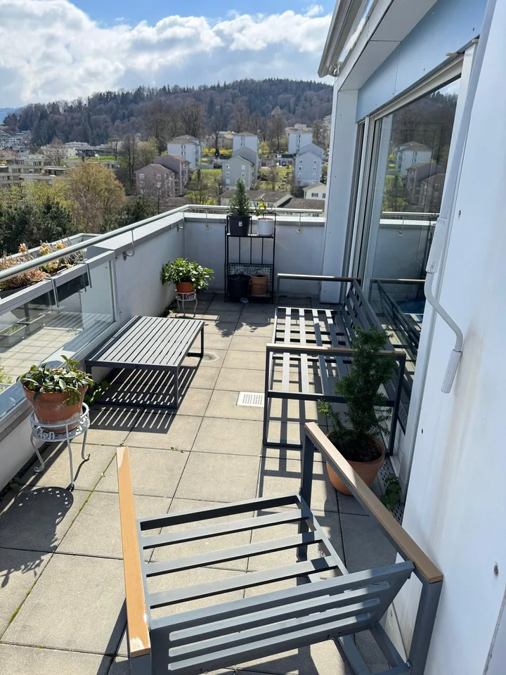 WG Zimmer in Attikawohnung Luzern
