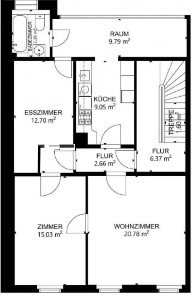 4.5 Flat comfortable living in a central location