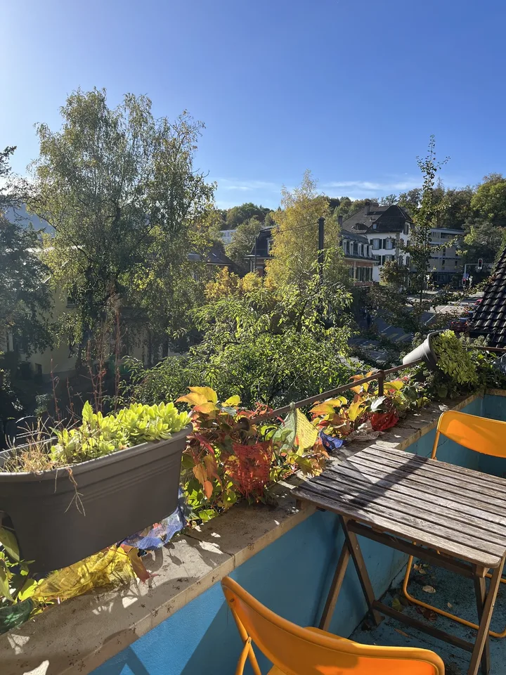 Grosses, schönes Zimmer mit eigenem Balkon in 3er-WG nähe Eigerplatz – Ab Anfang/spätestens Mitte September 2026 bis Januar/Februar 2027 ☀️