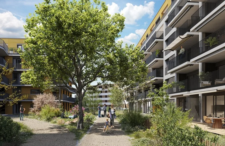 Appartement 3,5 pièces neuf au rez-de-chaussée à louer à Renens