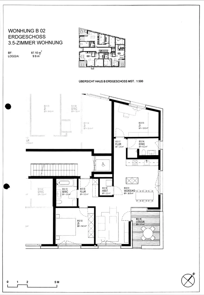 3.5 Zimmerwohnung EG