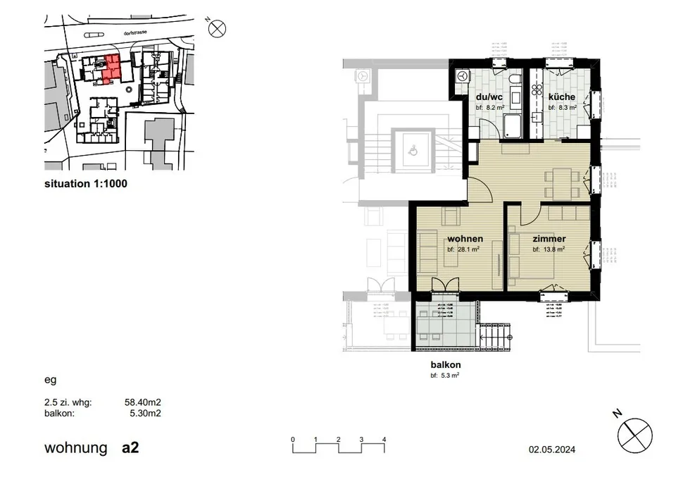 2 ½ Zimmer-Wohnung in Rüti ZH mieten