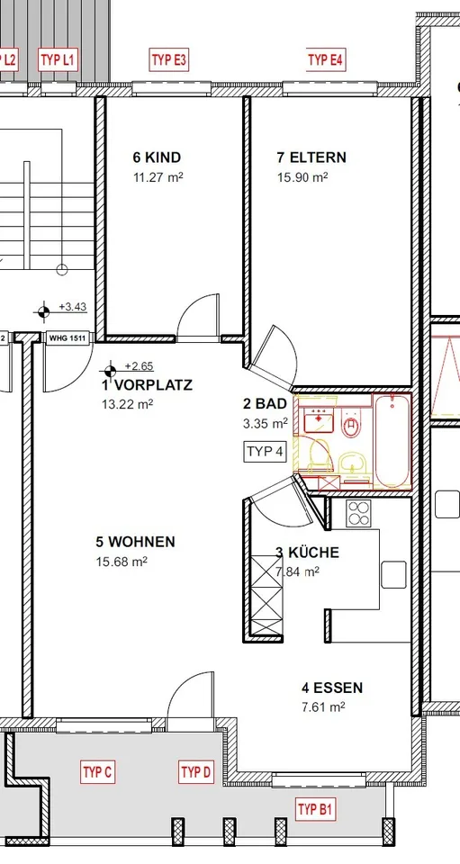 3.5-Zimmer Maisonnette-Wohnung mit Galerie