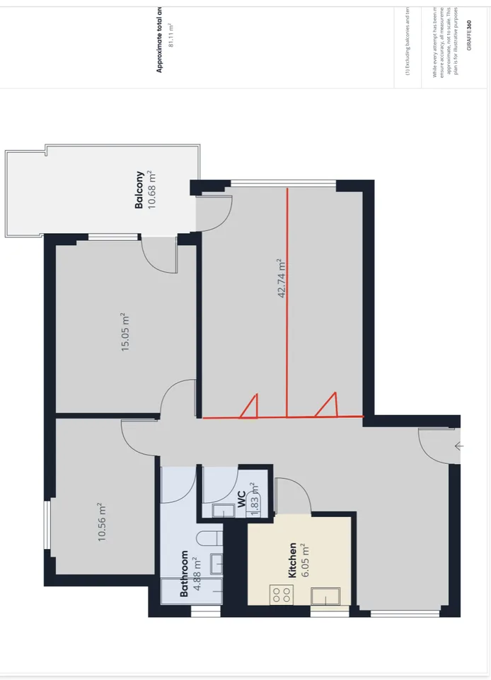 Gemütliche 4-Personen WG in Zürich mit Wohnzimmer & Balkon
