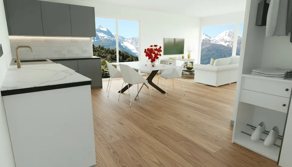 2.5-Zimmerwohnung mit Alpenpanorama