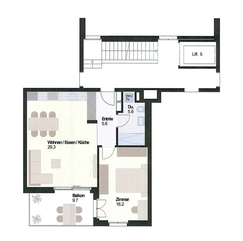 Moderne 2.5 Zimmerwohnung zu vermieten per 01.12.26